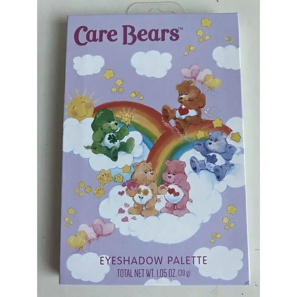 Care Bears 12 Eyeshadow‎ Palette Pastel Makeup Rainbow Shimmer Matte With Mirror